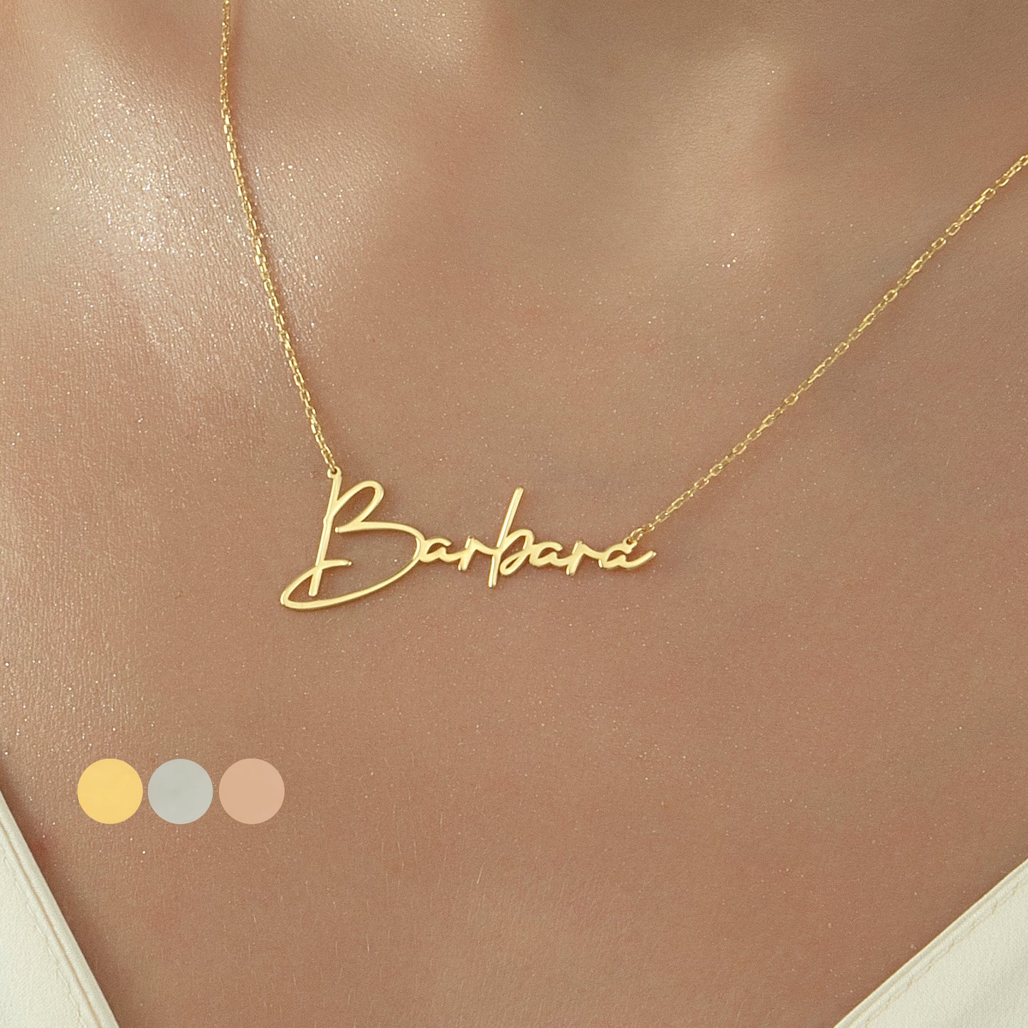 14K Solid Gold Name Necklace, Personalized Name Necklace, Dainty Name Necklace, Custom Name Necklace, Name Necklace, Valentines Day Gift