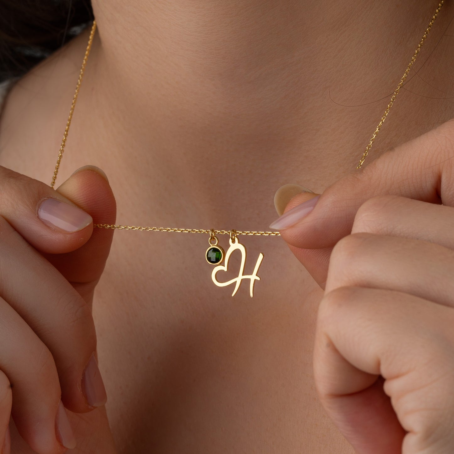 14K Gold Initial Necklace • Personalized Necklace • Custom Initial Necklace • Birthday Gift for Her • Minimalist Necklace • Mothers Day Gift